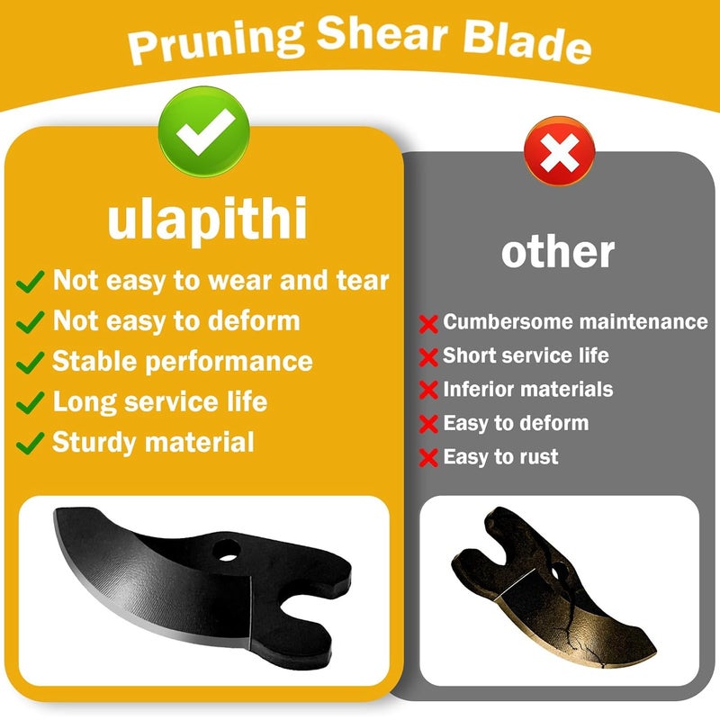 ulapithi 2PCS N920015 Pruning Shear Blade Compatible with Dewalt 20V MAX Cordless Pruner Blade Replacement DCPR320B DCPR320D1 DCPR320B-B3 2727-20 Pruner Saw Blade - Image 5